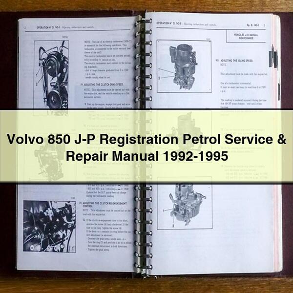 Volvo 850 J-P Benzin Service- und Reparaturhandbuch 1992-1995