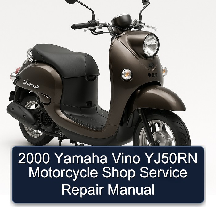 2000 Yamaha Vino YJ50RN Motorcycle Shop Service Repair Manual 