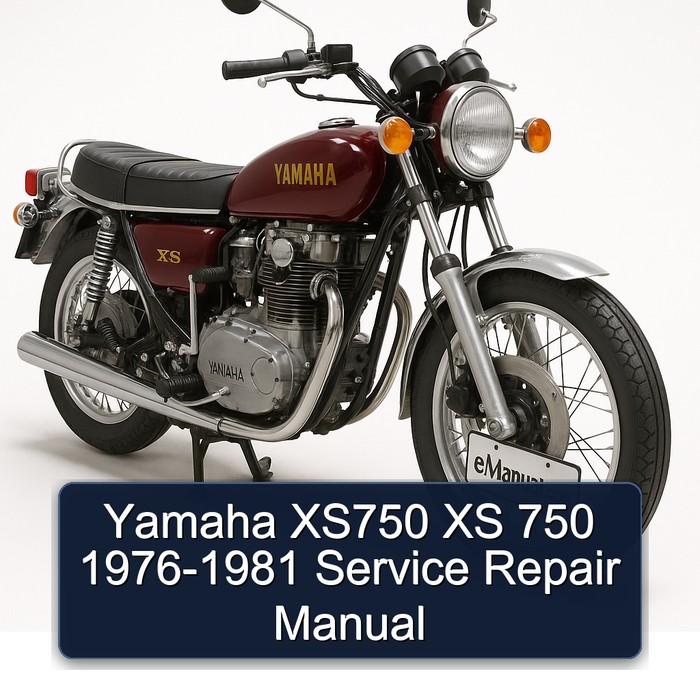 Yamaha XS750 XS 750 1976-1981 Manual de servicio y reparación