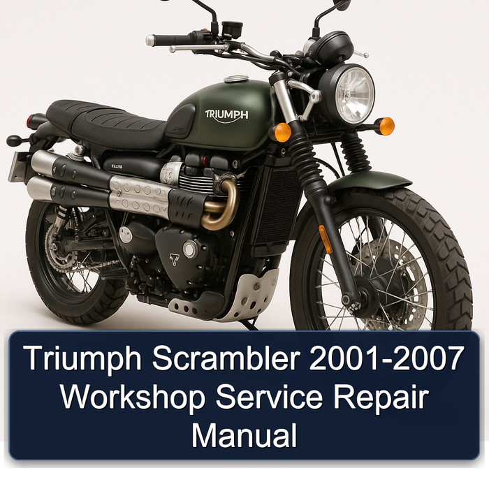 Triumph Scrambler 2001-2007 Workshop Manual de servicio y reparación