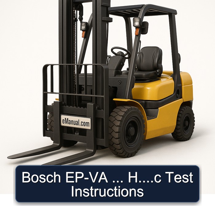Bosch EP-VA ... H....c Test Instructions
