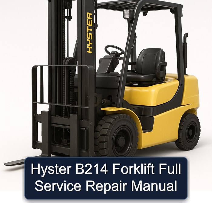 Hyster B214 Forklift Full Manual de servicio y reparación