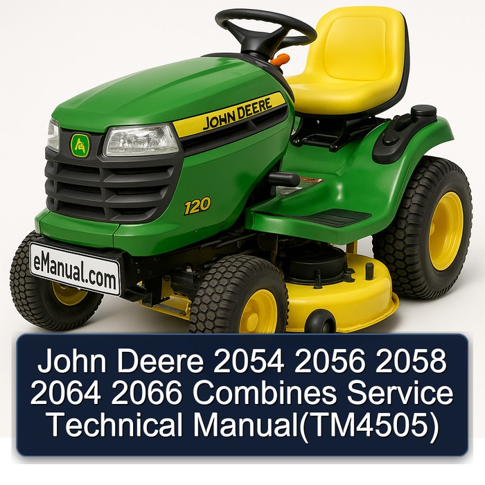 John Deere 2054 2056 2058 2064 2066 Combines Service Technical Manual(TM4505)
