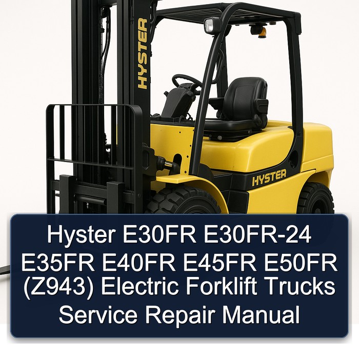 Hyster E30FR E30FR-24 E35FR E40FR E45FR E50FR (Z943) Electric Forklift Trucks Service Repair Manual