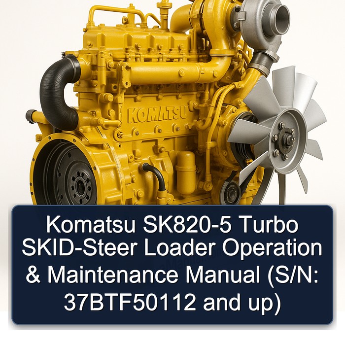 Manual de Operación y Mantenimiento - Cargadora de Orugas Komatsu SK820-5 Turbo