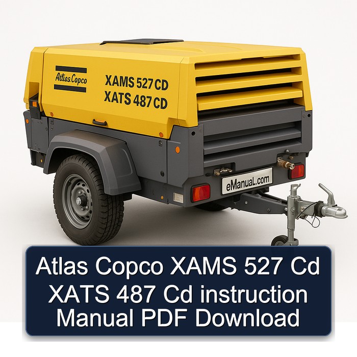 Atlas Copco XAMS 527 Cd XATS 487 Cd instruction Manual PDF Download