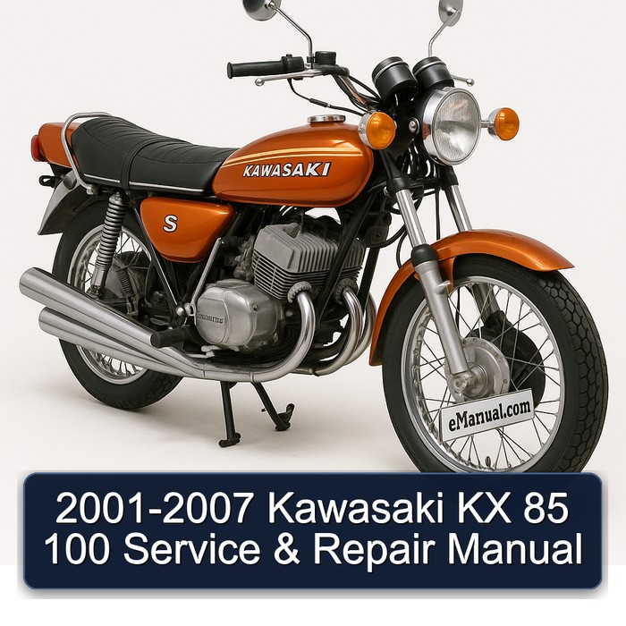 2001-2007 Kawasaki KX 85 100 Manual de servicio y reparación