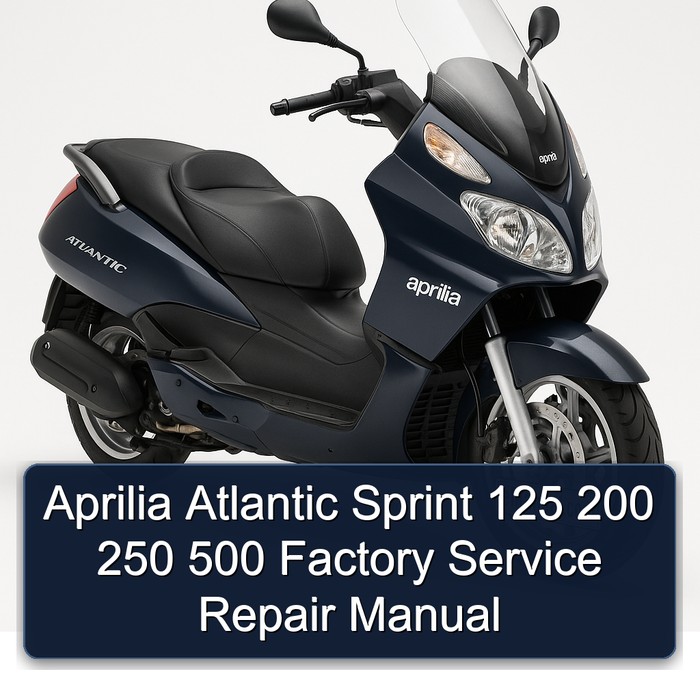 Aprilia Atlantic Sprint 125 200 250 500 Factory Manual de servicio y reparación