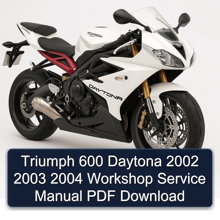 Triumph 600 Daytona 2002 2003 2004 Workshop Service Manual PDF Download