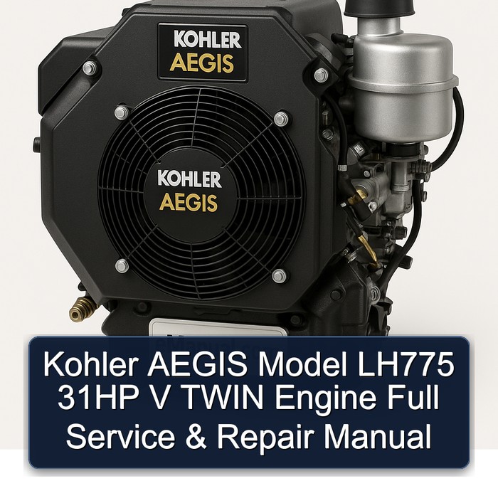 Manual de Servicio y Reparación Completo Kohler AEGIS LH775 Motor V-Twin de 31 HP