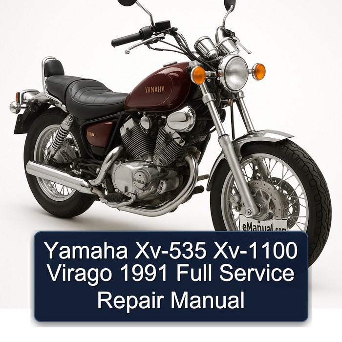 Yamaha Xv-535 Xv-1100 Virago 1991 Full Service Repair Manual 