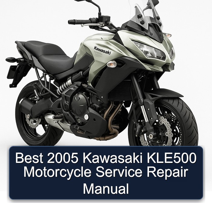 Best 2005 Kawasaki KLE500 Motorcycle Manual de servicio y reparación