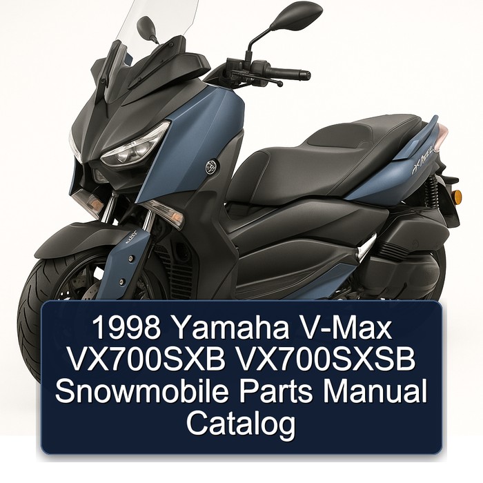 1998 Yamaha V-Max VX700SXB VX700SXSB Snowmobile Parts Manual Catalog