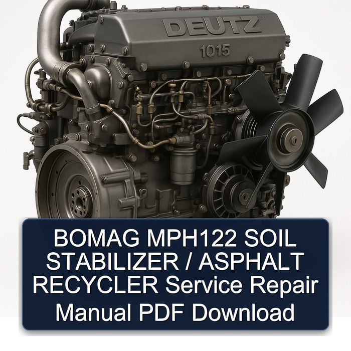 Manual de Reparación BOMAG MPH122: Estabilizador de Suelo / Reciclador de Asfalto