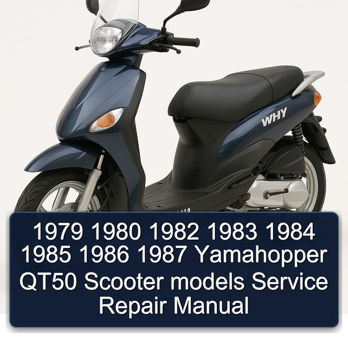 1979 1980 1982 1983 1984 1985 1986 1987 Yamahopper QT50 Scooter models Manual de servicio y reparación