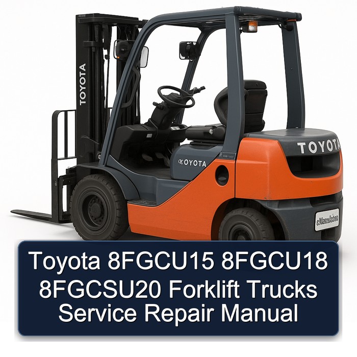 Toyota Gabelstapler 8FGCU15/18/20 - Service- und Reparaturhandbuch