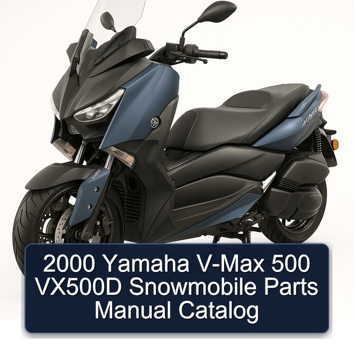 2000 Yamaha V-Max 500 VX500D Snowmobile Parts Manual Catalog 