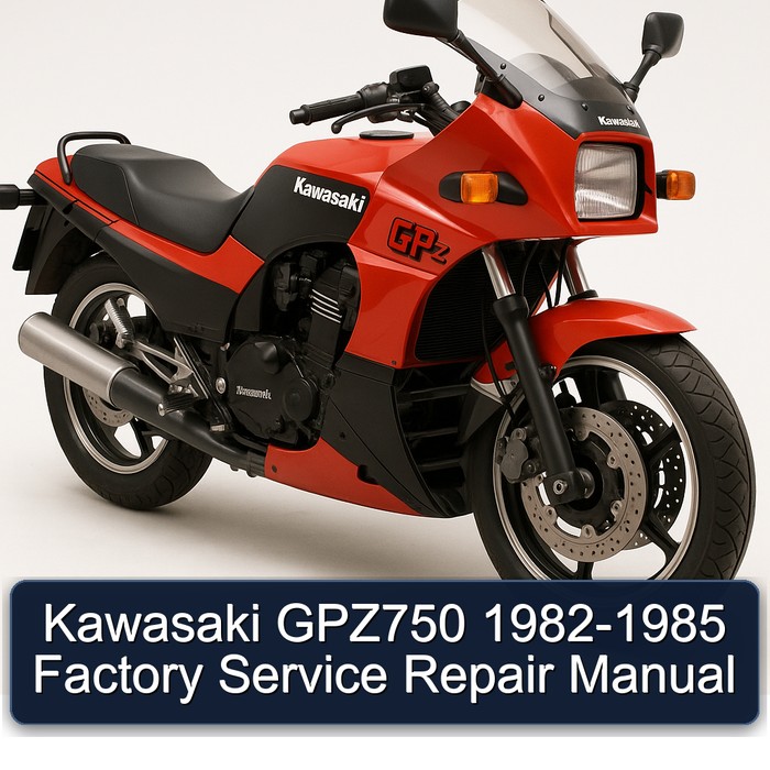Kawasaki GPZ750 1982-1985 Factory Manual de servicio y reparación
