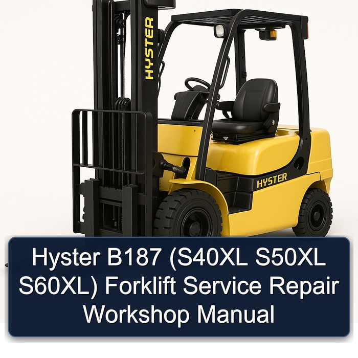 Manual de Servicio y Reparación de la Carretilla Elevadora Hyster B187 (S40XL, S50XL, S60XL)