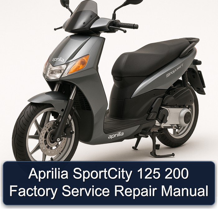 Aprilia SportCity 125 200 Factory Manual de servicio y reparación