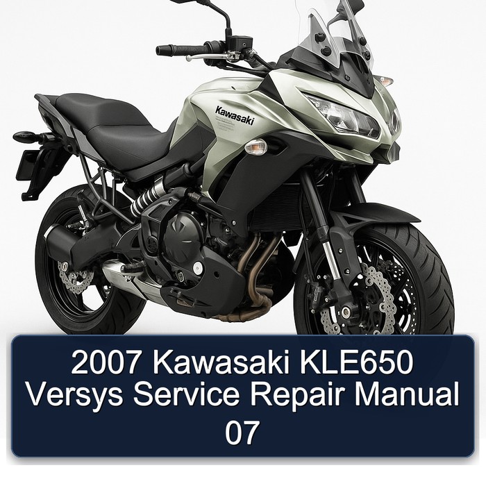 2007 Kawasaki KLE650 Versys Manual de servicio y reparación 07