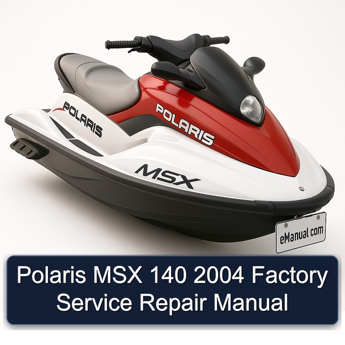 Polaris MSX 140 2004 Factory Manual de servicio y reparación