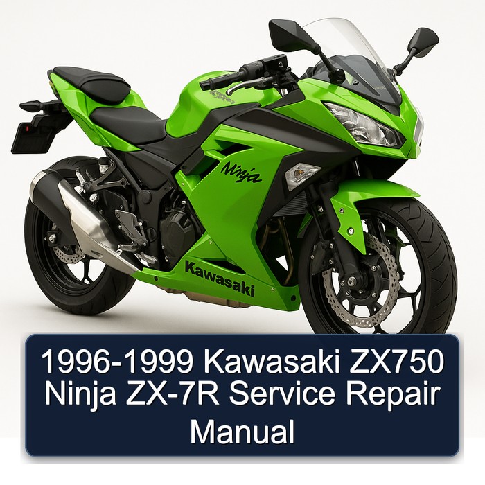 1996-1999 Kawasaki ZX750 Ninja ZX-7R Manual de servicio y reparación
