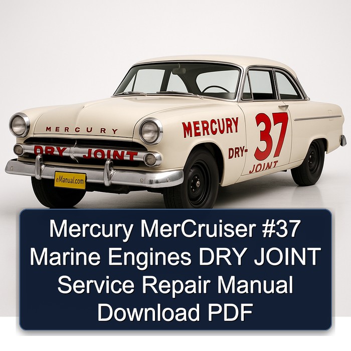 Mercury MerCruiser #37 Marine Engines DRY JOINT Service Repair Manual Download PDF
