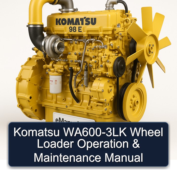 Komatsu WA600-3LK Radlader: Betrieb & Wartung
