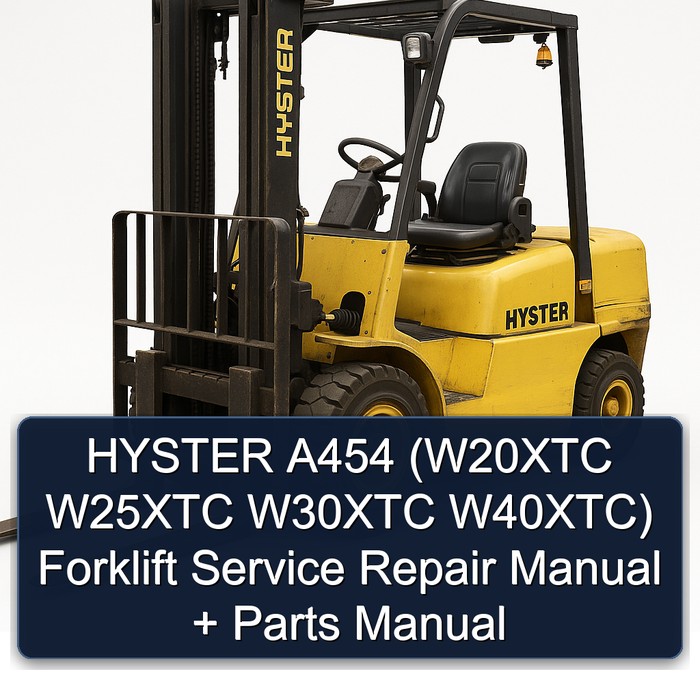 Manual de Servicio y Repuestos para Montacargas HYSTER A454 (W20XTC W25XTC W30XTC W40XTC)