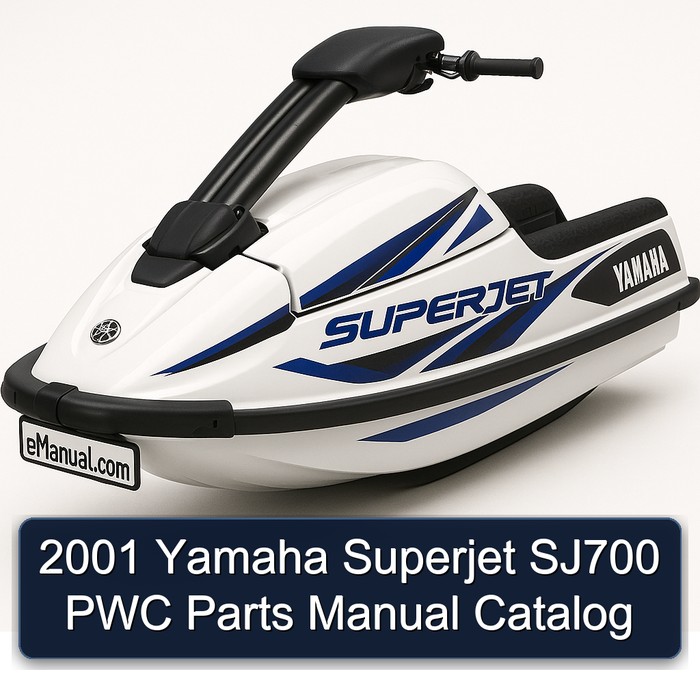2001 Yamaha Superjet SJ700 PWC Parts Manual Catalog 