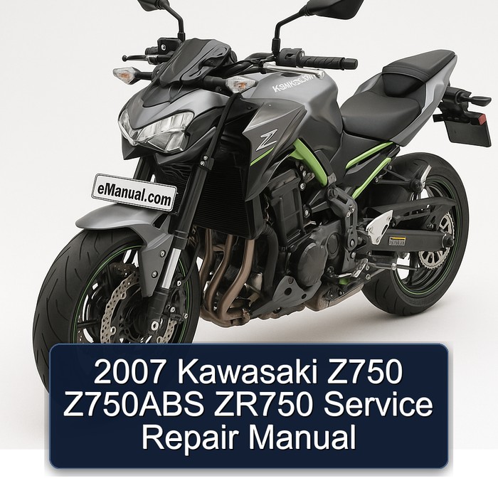 2007 Kawasaki Z750 Z750ABS ZR750 Service Repair Manual