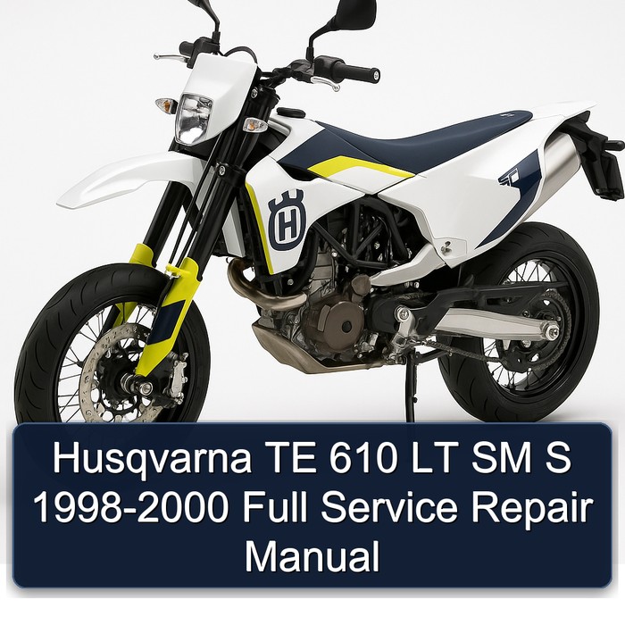 Husqvarna TE 610 LT SM S 1998-2000 Full Manual de servicio y reparación