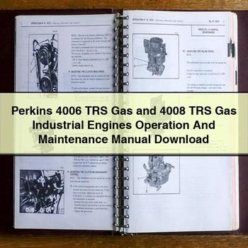 Perkins 4006 Trs Gas and 4008 Trs Gas Industrial Engines Operation and Workshop Service Repair Manual PDF Download