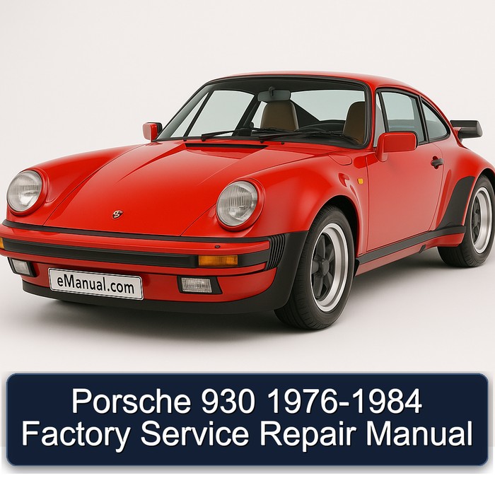 Porsche 930 1976-1984 Factory Manual de servicio y reparación