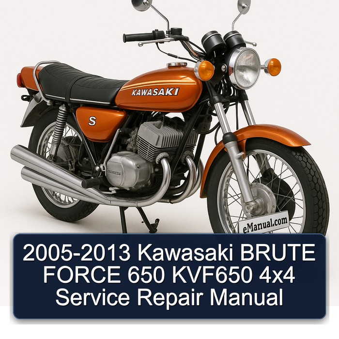 2005-2013 Kawasaki BRUTE FORCE 650 KVF650 4x4 Manual de servicio y reparación