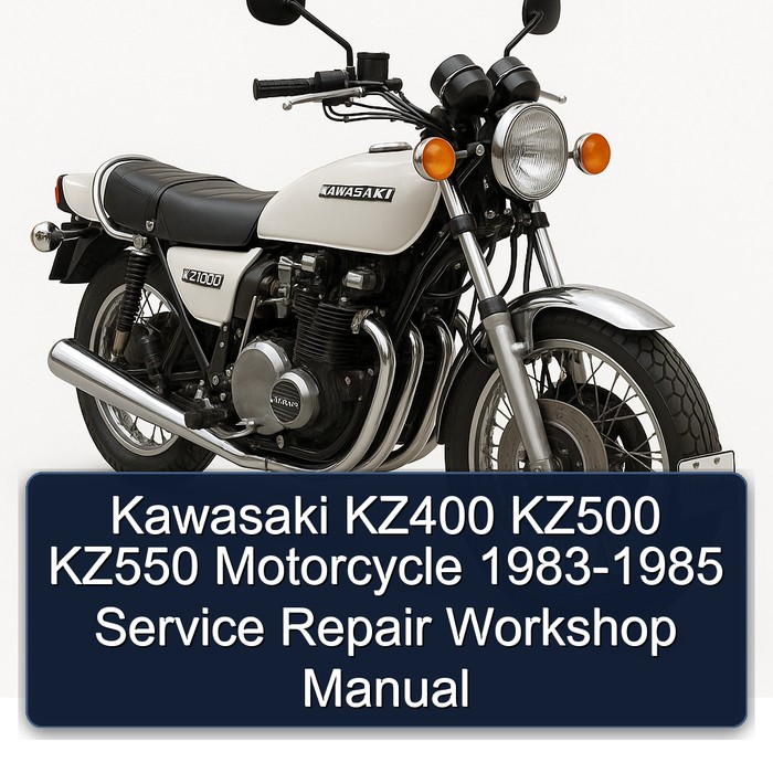 Kawasaki KZ400 KZ500 KZ550 Motorcycle 1983-1985 Service Repair Workshop Manual