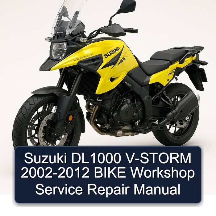 Suzuki DL1000 V-STORM 2002-2012 BIKE Workshop Manual de servicio y reparación