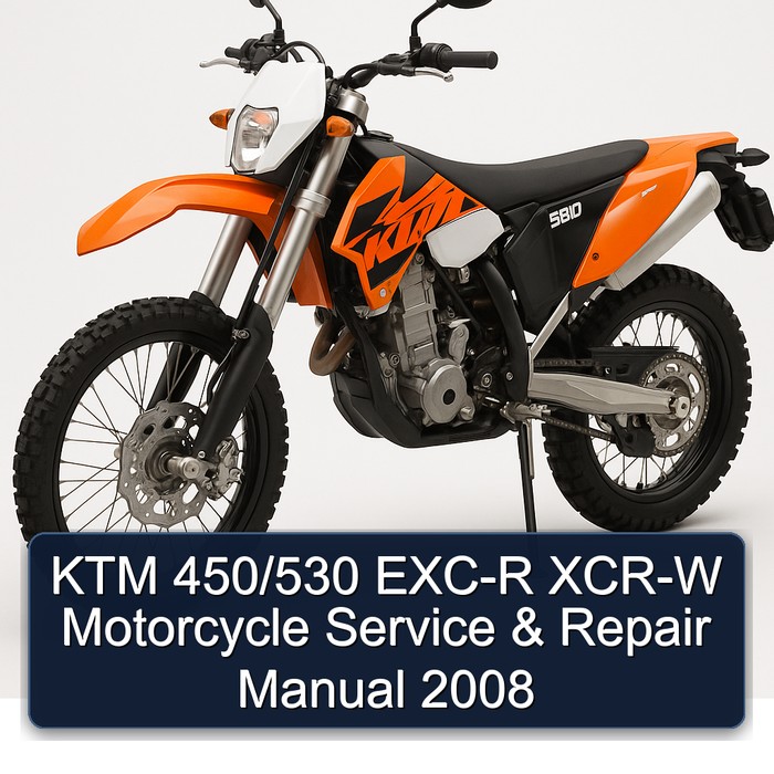 KTM 450/530 EXC-R XCR-W Motorcycle Manual de servicio y reparación 2008