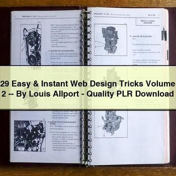 29 Easy & Web Design Tricks Volume 2 -- by Louis Allport-Quality Plr PDF Download
