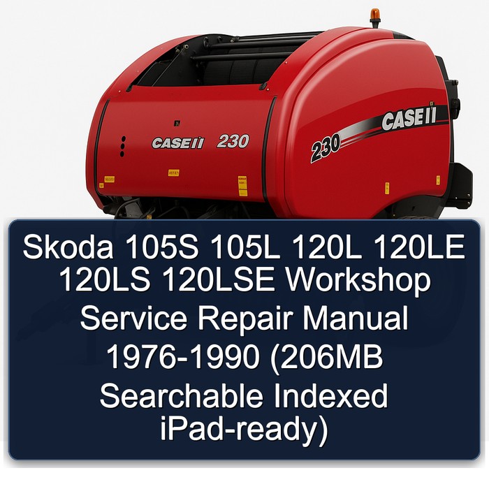 Skoda 105S 105L 120L 120LE 120LS 120LSE Workshop Service Repair Manual 1976-1990 (206MB Searchable  Indexed iPad-ready) 