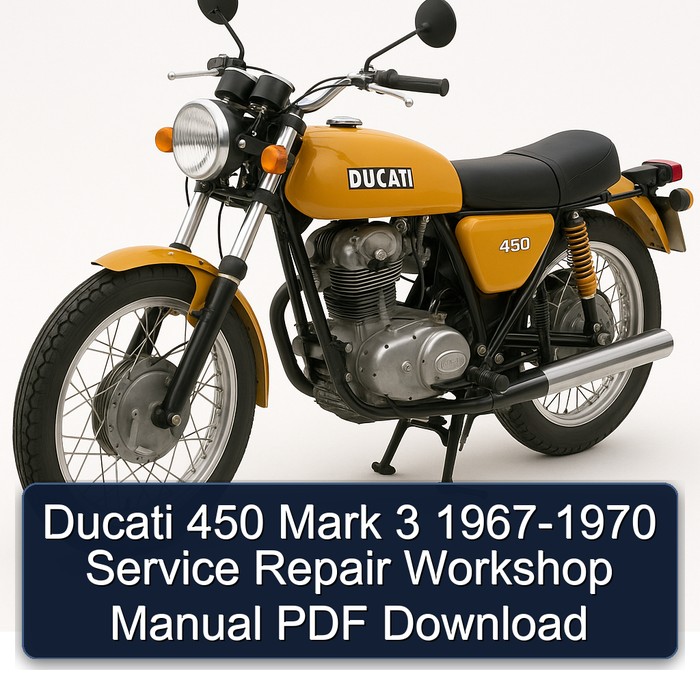 Ducati 450 Mark 3 1967-1970 Service Repair Workshop Manual PDF Download