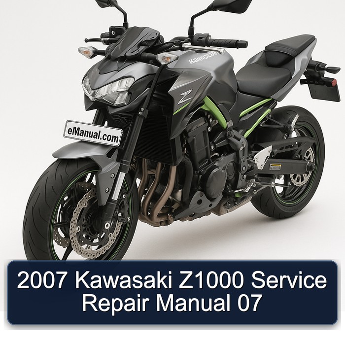 2007 Kawasaki Z1000 Service Repair Manual 07