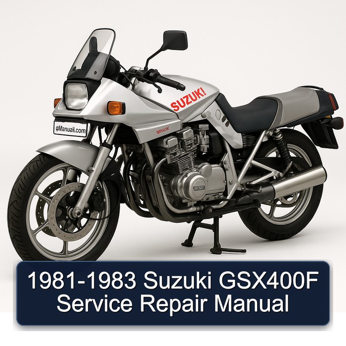 1981-1983 Suzuki GSX400F Manual de servicio y reparación