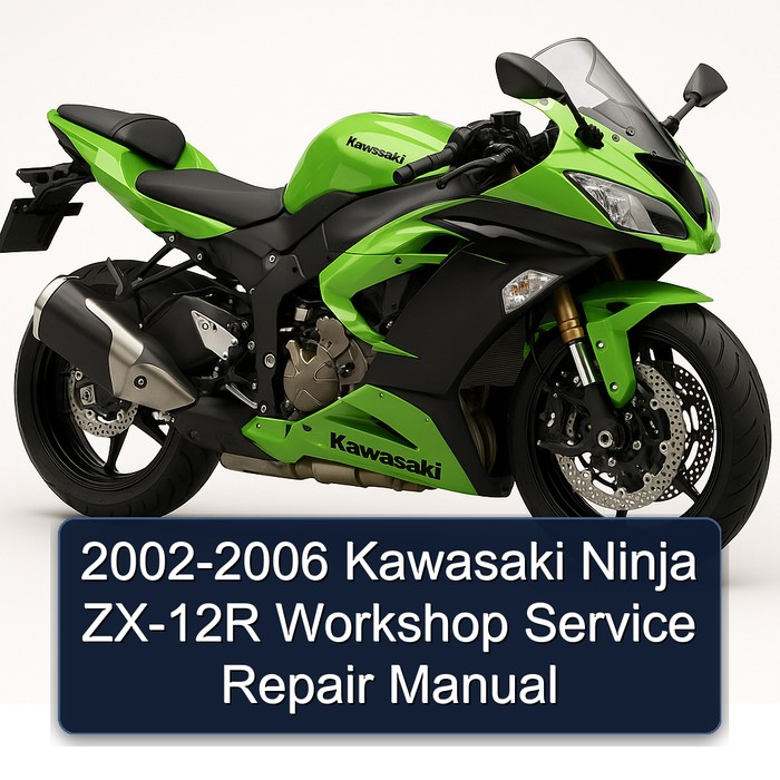 2002-2006 Kawasaki Ninja ZX-12R Workshop Manual de servicio y reparación