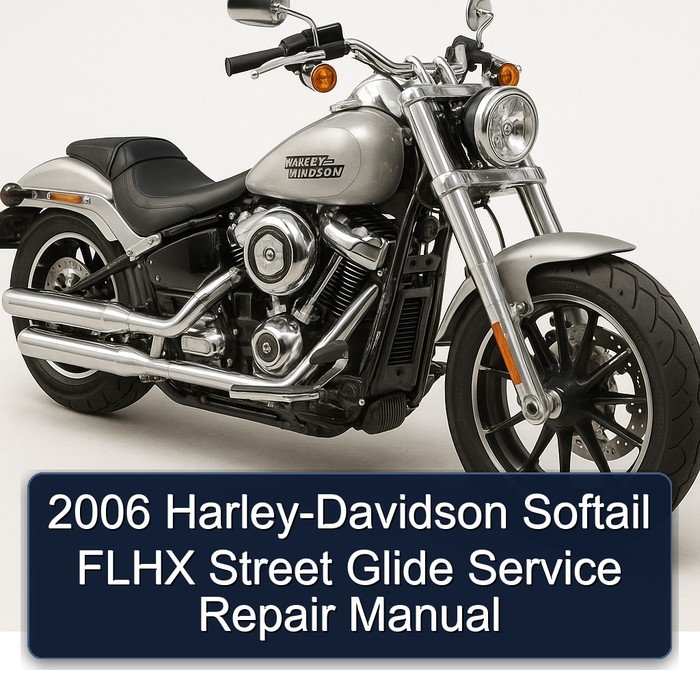 2006 Harley-Davidson Softail FLHX Street Glide Manual de servicio y reparación