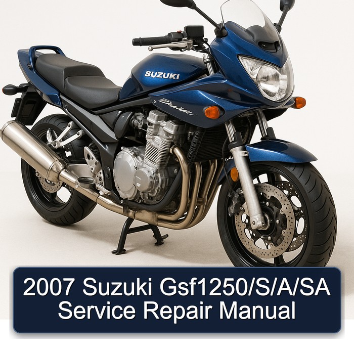 2007 Suzuki Gsf1250/S/A/SA Manual de servicio y reparación