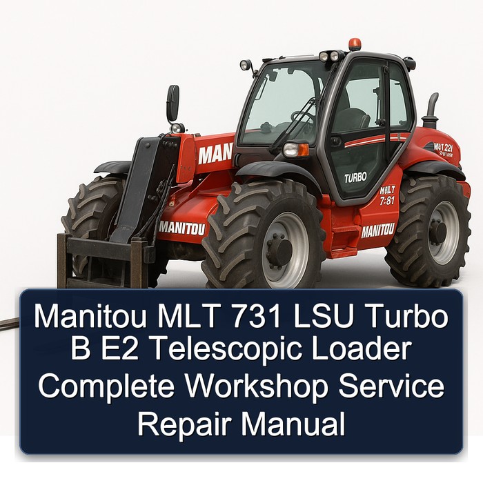 Manitou MLT 731 LSU Turbo B E2 Telescopic Loader Complete Workshop Service Repair Manual 