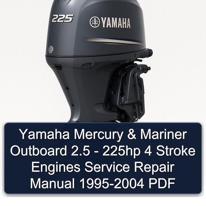 Yamaha Mercury & Mariner Outboard 2.5 - 225hp 4 Stroke Engines Service Repair Manual 1995-2004 PDF