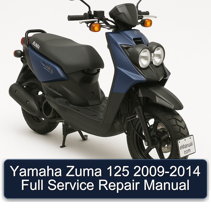 Yamaha Zuma 125 2009-2014 Full Service Repair Manual 